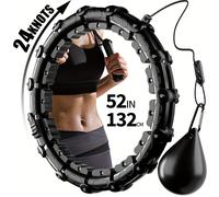 24 Nudos Aro de Pérdida de Peso - Aro Removible para Fitness, con Peso de Ideal para Yoga y Ejercicio para Adultos