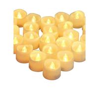 24 Pack Flameless LED Candles Tea Lights Battery Operated for Halloween, Christmas, Wedding Centerpiece Table Decor