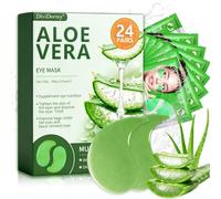 24 Paia Patch Occhi Idratanti Con Aloe Vera, Aloe Vera Patch Occhi Antirughe, Maschera Occhiaie Donna Uomo, Combatti Delle Occhiaie, Migliora E Rassoda La Pelle Degli