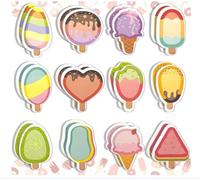 24 paquetes de notas adhesivas para niños, 720 hojas adhesivas, notas adhesivas de helado, bloc de notas adhesivas pequeñas, notas adhesivas de oficina para vacaciones de verano, regalo para