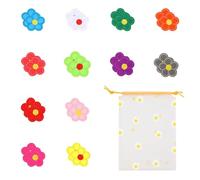 24 Parches Termoadhesivos, 1 Bolsa De Almacenamiento, Parches Termoadhesivos De Flores, Parches De Tela Para Coser, Parches Termoadhesivos Para Prendas, Parches De Bordado