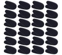 24 Pares Almohadillas Nasales Silicona para Gafas, Almohadillas Repuesto Negras Suaves y Antideslizantes Kits de Reparación Adhesivos para Gafas de Sol