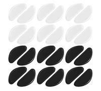 24 pares de almohadillas de silicona para la nariz, almohadillas antideslizantes suaves para la nariz, almohadillas adhesivas cómodas, antideslizantes, con parte trasera adhesiva para gafas de sol
