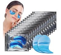 24 Pares Máscara para los Ojos de con ácido hialurónico, Parches Ojos Bolsas y Ojeras, Collagen Skin Care Eye Mask, Para Hidratante para las arrugas debajo de los ojos (Azul)