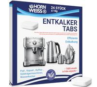24 pastillas descalcificadoras para cafeteras automáticas, cafeteras espresso, máquinas de cápsulas, compatibles con Siemens, EQ-Series, Miele, Jura, Bosch, Melitta, Tassimo, Krups, etc.