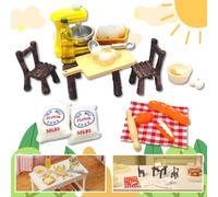 24 Pcs Accesorios Cocina Juguetes,Miniaturas para Casa de Muñecas 1:12,Accesorios para Casa de Muñecas Miniaturas DIY,Wichteltür Backset,Miniatur Backset,Dollhouse