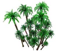 24 Pcs ÁRboles Modelismo PequeñAs, Modelo Del Paisaje En Miniatura, ÁRboles Modelo Palmera, Palmeras Plastico Miniatura, Palmeras De Coco Modelo áRboles, Para Diorama De DIY Paisaje Natura