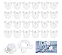 24 Pcs Clips para Sujetar Nordico, 3.7 x 3.7 cm Clips Fijacion Edredon Sin Agujas, Plástico Sujeta Nordico, Antideslizante Sujetar Ganchos Fundas Nordicas, Quilt Fixation para Edredones Fino, Cortina