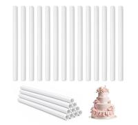24 PCS Varillas de Soporte para Tartas 1.2 X 30 CM,Pasadores de Plástico para Tartas,HMCEY Barra de Soporte para Pasteles,Palitos para Tarta de Varios Pisos para Uso en Construcción, Apilado de Tarta