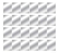 24 pegatinas acrílicas para pared con paneles de espejo flexibles diseñados para decoración del hogar y fácil limpieza, adecuados para varias superficies de pared interiores