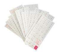 24 Pegatizas de calendario de sábanas para el planificador de adultos, 8.1x3.4 pulgadas 365 días calendario, fecha para planificadores para personalizar los calendarios de los planificador