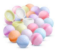 24 pelotas de agua, reutilizables, con cierre automático, para jóvenes y adultos, globos de agua, relleno rápido, juguetes acuáticos para exteriores para piscina y fiesta de verano (24)