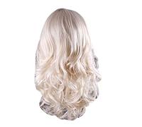24 pelucas rubias rizadas largas y largas para mujeres, peluca rubia larga rubia peluca rosa cabello rubio perfecto para fiesta, hallowmas y navidad (rubia)
