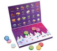 24 Pieces Christmas Advent Shower Fragrance Pads - Aromatherapy | Countdown Christmas Bubble Bath For Women Her Girlfriend Lady Mom Dad Adult Family