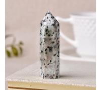 24 piedras naturales de color Torre de punta de cristal Amatista Cuarzo rosa Piedra curativa Mineral de energía Mineral Reiki Obelisco Decoración del hogar-Tianshan Blue_70-80mm