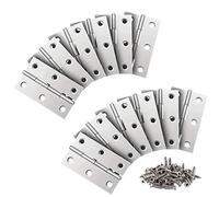 24 pieza Sbisagra Puerta,66MM Visagras Pequeñas Maderapara el Mueble de para el Hogar Gabinete la Puerta del Armario（144 Tornillos）