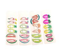 24 Piezas Accesorios para el cabello pinzas para el cabello a presión de metal pasadores de pelo kids hairpin Gancho lindo horquilla hebilla de niña emitir tarjeta niño botón