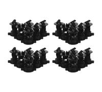 24 Piezas Aislador de Tubo Tornillo, Plástico Negro | Montaje Rápido y Resistente al Clima, para Postes y Alambre en Cercas Campestres