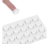 24 piezas almohadillas antideslizantes para placa de vidrio, amortiguadores protectores, separadores transparentes de 20mm x 5mm, goma para mesa de vidrio, puntos de agarre de silicona, almohadillas
