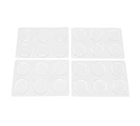 24 Piezas Amortiguadores Tambor, Almohadillas de Tambor Silenciadores Tambor Silencioso No Tóxico para el Control Tono de Tambores (Transparente)