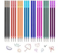 24 Piezas Boligrafo Borrable Recambios, Compatibles con Legami, Punta de 0,7mm, Altura 13cm, Bolígrafo Roller borrable, Erasable Pen Refill, Recambio Tinta Borrable, Tinta Termosensible