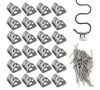 24 Piezas Clip De Resorte Del Sofá, Reparación De Muelles Metálicos Para Sofás, Piezas De Repuesto Para Muebles Tapizados, Con 72 Clavos De Hierro, Para Sofás y Sillas De Salón