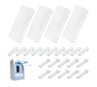 24 Piezas Cubiertas Modulares para Cuadro Eléctrico, Tapas Ciegas 6TE Ampliables 12TE, Compatibles con F-Tronic Hager Hensel, Obturadores para Caja