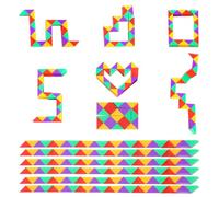 24 Piezas De 24 Blocs Serpiente Magica Magic Snake Pequeños Regalos para Niños Mini Magic Snake Cube Cubo Mágico De Serpiente Regalos Cumpleaños Niños Colegio Kids Party Bag Fillers Fiestas Favores