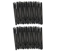 24 piezas de colocación de pinzas de pico de pato pinzas para el cabello separadores accesorios de peluquería pinzas profesionales antideslizantes para peluqueros para estilistas