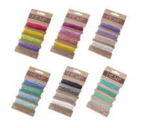 24 Piezas De Cuerda De Cáñamo Colorida, Materiales De Joyería Tejidos De Bricolaje, Cuerda Trenzada Multifuncional, Cuerda Trenzada para Manualidades, Se Puede Usar para Hacer Pulseras, Bolsos