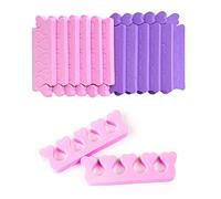 24 piezas de dedos de las manos y de los pies separador de corazon de durazno, almohadillas de separación de uñas y uñas de los pies para manicura, pedicura, aplicación de geles y más