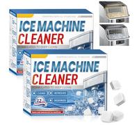 24 Piezas de Limpiador de Máquinas de Hielo, Tabletas de Limpieza Altamente Eficientes para Máquinas de Hielo, Prolonga la Vida útil de tu Máquina para Hacer Helados