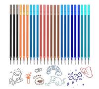 24 piezas de recargas de bolígrafo borrables, compatibles con Legami, 0.7 mm, altura 13 cm, bolígrafo borrable, fácil de borrar, recargas de bolígrafo borrable para bolígrafos borrables