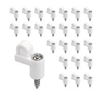 24 Piezas de Sujetadores de Clip de Pantalla Resistentes a la Intemperie con Tornillos a Juego Juego de Clips de Pantalla de Ventana a Prueba de Tormentas para Seguridad del Hogar Panel de Tormentas