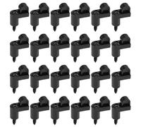 24 Piezas de Sujetadores de Clip de Pantalla Resistentes a la Intemperie con Tornillos a Juego Juego de Clips de Pantalla de Ventana a Prueba de Tormentas para Seguridad del Hogar Panel de Tormentas