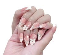 24 Piezas De Uñas En Bucle, Equipadas Con 1 Pieza De Pegamento De Gelatina Y 1 Pieza De Herramienta Para Pintar Uñas, Uñas Elegantes, Materiales De Manicura Diy, Tiritas De Manicura Removibles