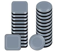 24 Piezas Deslizadores para Muebles Set, Autoadhesivos Planeadores para Muebles, Protegen Suelos y Facilitan el Movimiento(12 redondos, 19mm + 12 cuadrados, 20mm)