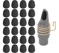 24 piezas Eison Alimentos Grado Alto Tenor Saxofón Boquilla Cojines Sax Clarinete Boquilla Parches Cojines Cojines 0,8 mm Espesor Goma Fuerte Adhesivo, Negro