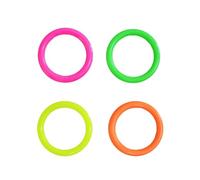 24 Piezas Juguete de Lanzar Anillos, Plástico, Juego Educativo | Seguro para Jugar, Mejora Coordinación Mano Ojo y Resolución, Adecuado para Fiestas de Cumpleaños y Uso Color Aleatorio