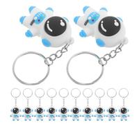 24 Piezas Llavero de Astronauta Kawaii Azul de PVC | Anillo Único, Fácil de Poner y Quitar, Adorno Ligero, para Premios de Aula y Bolsas de Fiesta