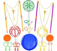 24 Piezas Maquina de Burbujas,Burbujas de Jabón, Juegos de Burbujas de jabón Gigantes para niños, con paletas, cumpleaños, para Interiores y Exteriores, Bodas, Juegos de Burbujas de jabón para niños
