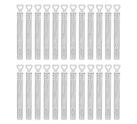 24 Piezas Mini Varita de Burbujas de corazón Blanco, varitas de Burbujas de Boda, Tubo de Palo a Granel, Recuerdos de Fiesta para celebración de Aniversarios de Fiesta