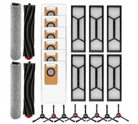 (24 Piezas) Omni S1 Pro Repuestos Compatibles Con La Aspiradora Robótica Eufy Omni S1 Pro, 2 Cepillos De Rodillo De Goma, 2 Mopas De Rodillo, 8 Cepillos Laterales, 6 Bolsas Para Polvo, 6 Filtros HEPA