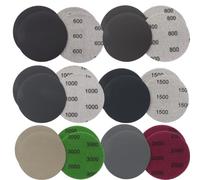 24 Piezas Papel de Lija, 75 mm Disco de Lija Redondos, Discos de Lijado de Pulir para Madera Metálica, Grano 600/800/1000/1500/2000/3000，almohadillas de lijado, redondas, sin agujero