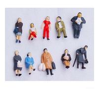 24 piezas para figuras de escala HO, modelo mixto, ferrocarril, personas para tren, accesorios de paisaje, modelos a escala 87, modelos de plástico, humanos, diorama, figuras de calle, diseño de caja