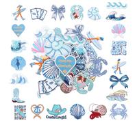 24 Piezas Parches Termoadhesivos, Pegatinas Animales del Mar para Planchar Pegatinas Oceano para Planchar en Ropa, Vestido, Sombrero, Camiseta, Vaqueros, Mochilas, Chaquetas (Azul)