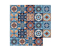 24 Piezas Pegatinas de Azulejos Autoadhesivas de Estilo Marruecos Decoración de Único y Aplicación y Limpieza