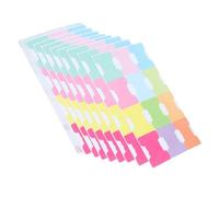 24 Piezas Pestañas Adhesivas, Marcadores de Índice Reutilizables de Papel | 24 Hojas de Colores, para Planificadores y Textos, Organización y Clasificación de Documentos