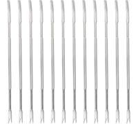 24 Piezas Picos De Mariscos De Metal Pinchos De Langosta Galletas De Garra De Cangrejo Herramienta De Mariscos Tenedores De Mariscos Chuches Comer Cangrejo De Recolección