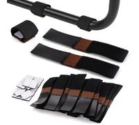 24 Piezas Protector Sillas Patas de Velcro, 3,1 x 14,8 CM, Protector Patas Suelo Sillas Kit, Ajustable Suelo para Muebles con Velcro, Previene Arañazos y Reduce Ruido, para Muebles, Mesas, Estantes